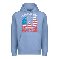 Colony Blue crawfish boil master american  flag us big red lobster design Premium Hoodie - linhVisuals