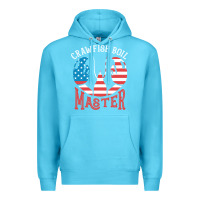 Ocean Blue crawfish boil master american  flag us big red lobster design Premium Hoodie - linhVisuals