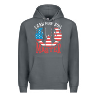 Rock crawfish boil master american  flag us big red lobster design Premium Hoodie - linhVisuals