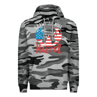 Slate Camo crawfish boil master american  flag us big red lobster design Premium Hoodie - linhVisuals