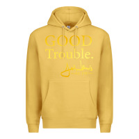 Antique Gold good trouble john lewis signature Premium Hoodie - linhVisuals