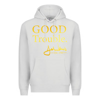 Dove Grey good trouble john lewis signature Premium Hoodie - linhVisuals