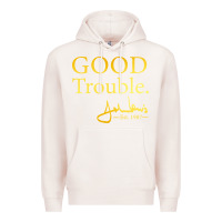 Pale Pink good trouble john lewis signature Premium Hoodie - linhVisuals