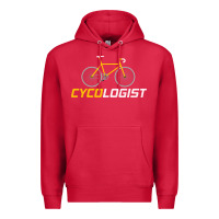 Cardinal cycologist funny cycling and bicycle sport design cycler humor gift bi Premium Hoodie - linhVisuals