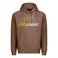 Chestnut cycologist funny cycling and bicycle sport design cycler humor gift bi Premium Hoodie - linhVisuals
