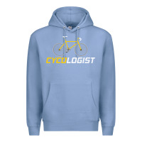 Colony Blue cycologist funny cycling and bicycle sport design cycler humor gift bi Premium Hoodie - linhVisuals