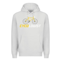 Dove Grey cycologist funny cycling and bicycle sport design cycler humor gift bi Premium Hoodie - linhVisuals