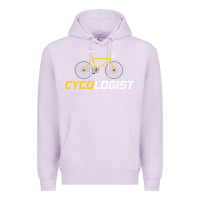 Lilac cycologist funny cycling and bicycle sport design cycler humor gift bi Premium Hoodie - linhVisuals
