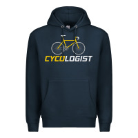 Navy cycologist funny cycling and bicycle sport design cycler humor gift bi Premium Hoodie - linhVisuals
