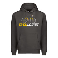 Smoke cycologist funny cycling and bicycle sport design cycler humor gift bi Premium Hoodie - linhVisuals