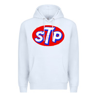 White stp classic Premium Hoodie - linhVisuals
