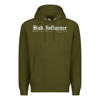 Army Green bad influence funny Premium Hoodie - linhVisuals