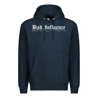 Navy bad influence funny Premium Hoodie - linhVisuals