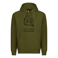 Army Green Car Seat Headrest Premium Hoodie - linhVisuals