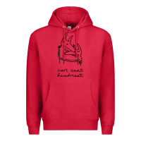 Cardinal Car Seat Headrest Premium Hoodie - linhVisuals