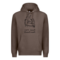 Coffee Car Seat Headrest Premium Hoodie - linhVisuals