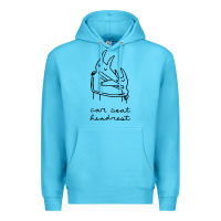 Ocean Blue Car Seat Headrest Premium Hoodie - linhVisuals