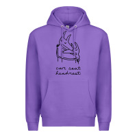 Purple Car Seat Headrest Premium Hoodie - linhVisuals