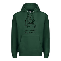 Sports Green Car Seat Headrest Premium Hoodie - linhVisuals