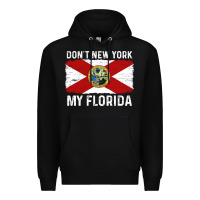 Black don't new york my florida vintage flag funny saying gift Premium Hoodie - linhVisuals
