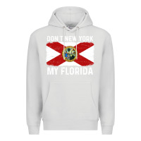 Dove Grey don't new york my florida vintage flag funny saying gift Premium Hoodie - linhVisuals