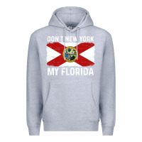 Heather Grey don't new york my florida vintage flag funny saying gift Premium Hoodie - linhVisuals