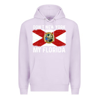 Lilac don't new york my florida vintage flag funny saying gift Premium Hoodie - linhVisuals