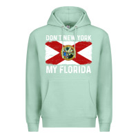 Seafoam don't new york my florida vintage flag funny saying gift Premium Hoodie - linhVisuals