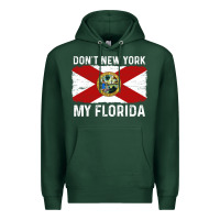 Sports Green don't new york my florida vintage flag funny saying gift Premium Hoodie - linhVisuals