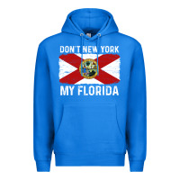True Royal don't new york my florida vintage flag funny saying gift Premium Hoodie - linhVisuals