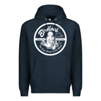 Navy birdland jazz club Premium Hoodie - linhVisuals