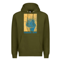 Army Green galaxie 500 retro vintage look fan design Premium Hoodie - linhVisuals