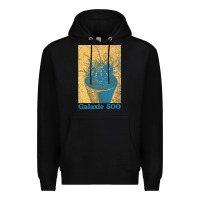 Black galaxie 500 retro vintage look fan design Premium Hoodie - linhVisuals