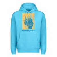 Ocean Blue galaxie 500 retro vintage look fan design Premium Hoodie - linhVisuals