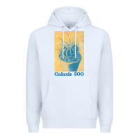 White galaxie 500 retro vintage look fan design Premium Hoodie - linhVisuals