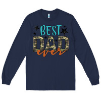 Navy best dad ever Long Sleeve Tee - Artiststas