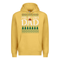 Antique Gold feliz navi dad ugly christmas sweater funny spanish xmas pun gift for Premium Hoodie - linhVisuals