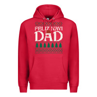 Cardinal feliz navi dad ugly christmas sweater funny spanish xmas pun gift for Premium Hoodie - linhVisuals