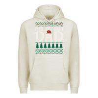 Oatmeal Heather feliz navi dad ugly christmas sweater funny spanish xmas pun gift for Premium Hoodie - linhVisuals