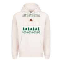 Pale Pink feliz navi dad ugly christmas sweater funny spanish xmas pun gift for Premium Hoodie - linhVisuals