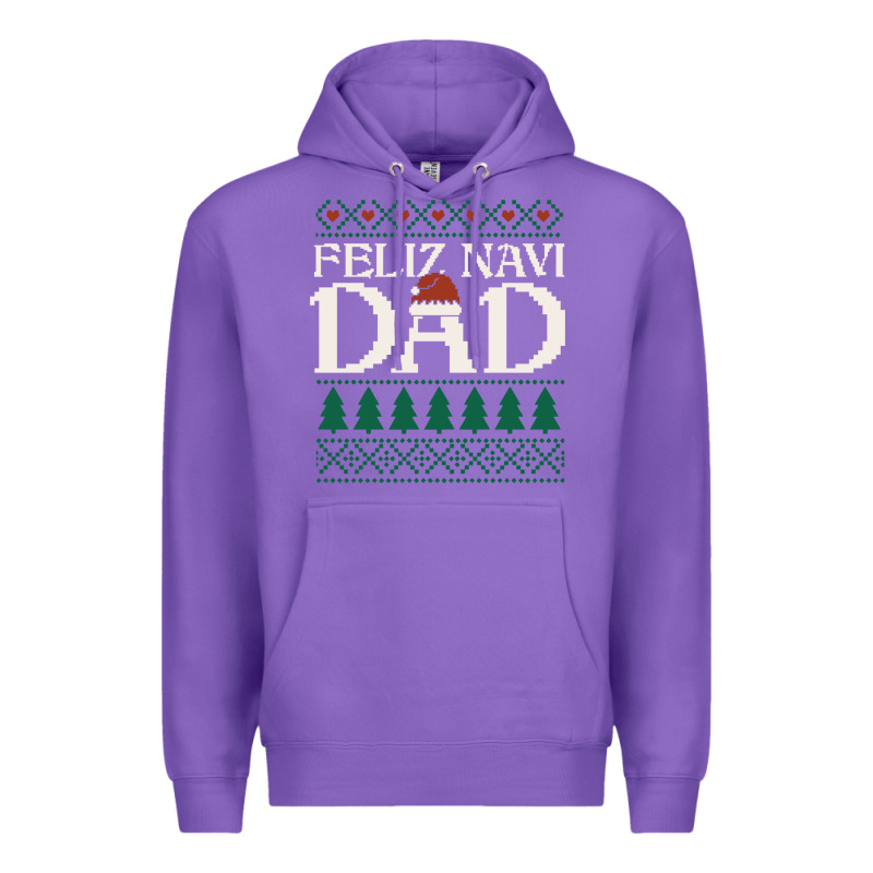 Feliz Navi Dad Ugly Christmas Sweater Funny Spanish Xmas Pun Gift For Premium Hoodie by linhVisuals | Teevron