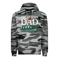 Slate Camo feliz navi dad ugly christmas sweater funny spanish xmas pun gift for Premium Hoodie - linhVisuals