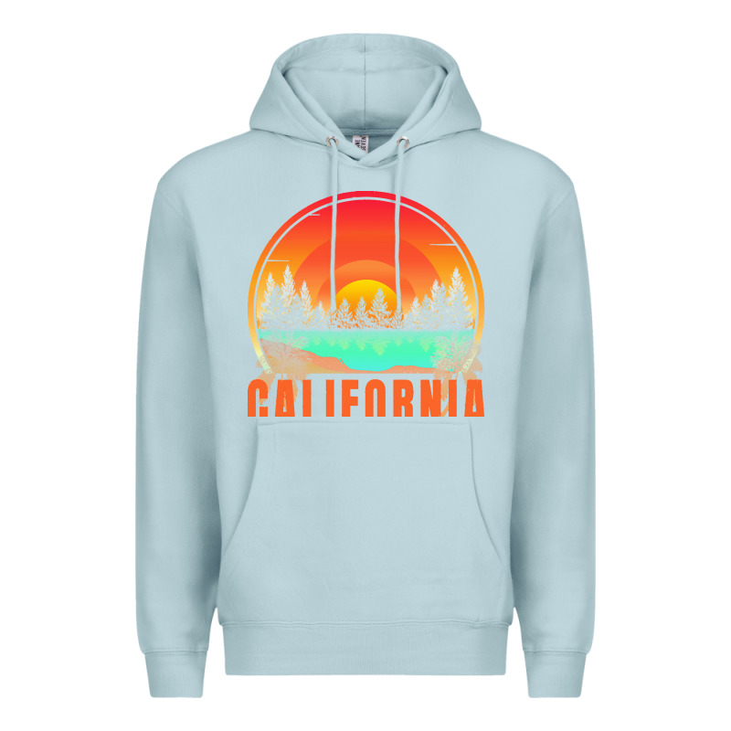 California T  Shirt California Sunset Vintage Trees Scenery T  Shirt Premium Hoodie by linhVisuals | Teevron