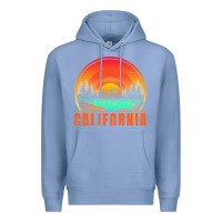 Colony Blue california t  shirt california sunset vintage trees scenery t  shirt Premium Hoodie - linhVisuals