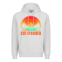 Dove Grey california t  shirt california sunset vintage trees scenery t  shirt Premium Hoodie - linhVisuals