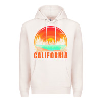 Pale Pink california t  shirt california sunset vintage trees scenery t  shirt Premium Hoodie - linhVisuals