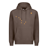 Coffee flag of alaska Premium Hoodie - linhVisuals