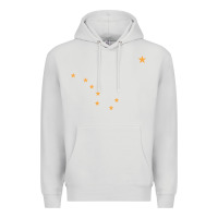 Dove Grey flag of alaska Premium Hoodie - linhVisuals