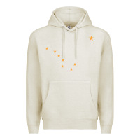Oatmeal Heather flag of alaska Premium Hoodie - linhVisuals