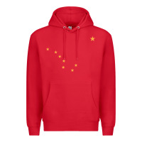 Red flag of alaska Premium Hoodie - linhVisuals